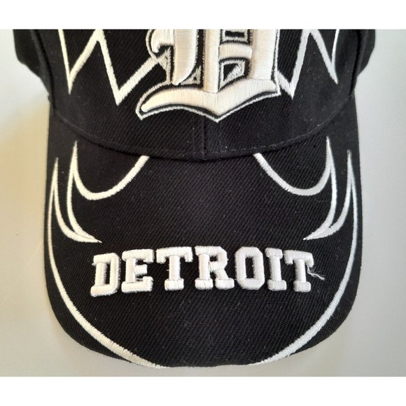 City Hunter Authentic Cap Men Detroit  Adjustable Black - Picture 3 of 10